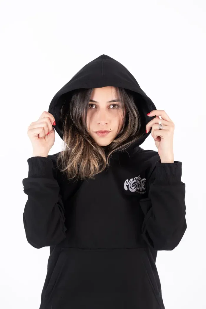 Hoodie De Mente Unisex Negro - Imagen 1