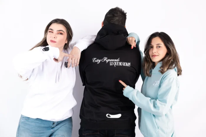 Hoodie De Mente Unisex Negro - Imagen 4
