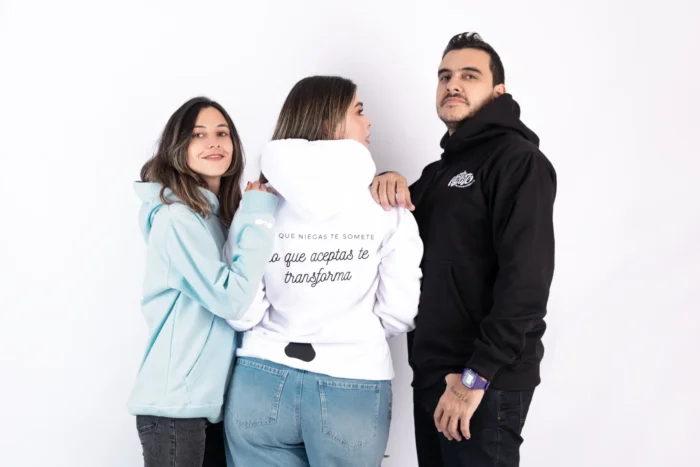 Hoodie De Mente Unisex Blanco - Imagen 6