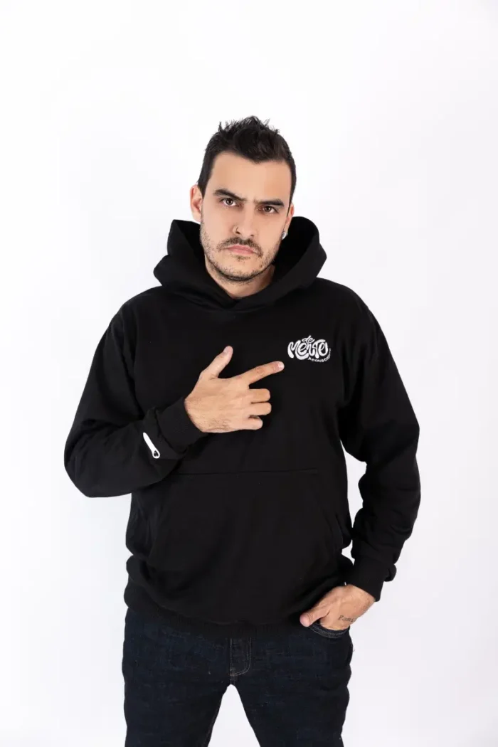 Hoodie De Mente Unisex Negro - Imagen 5