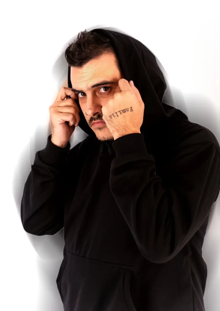 Hoodie De Mente Unisex Negro - Imagen 7