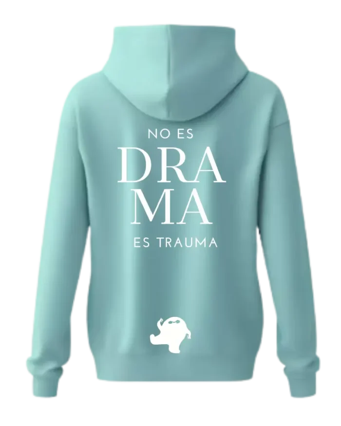 Hoodie De Mente Unisex Azul - Imagen 8
