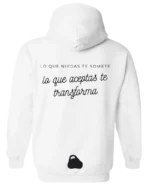 Hoodie De Mente Unisex Blanco - Imagen 10