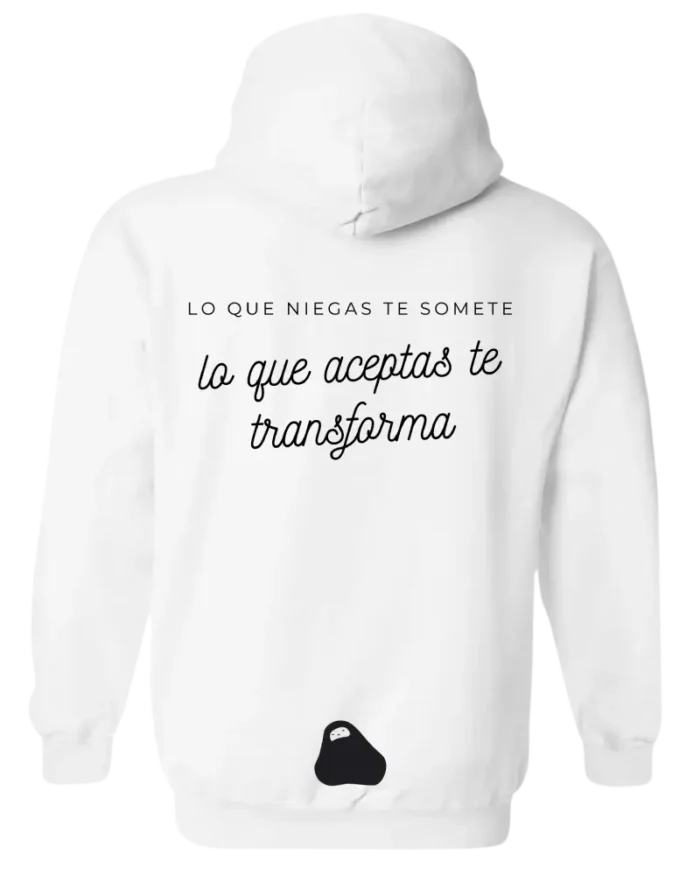 Hoodie De Mente Unisex Blanco - Imagen 10