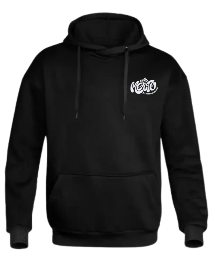 Hoodie De Mente Unisex Negro - Imagen 9