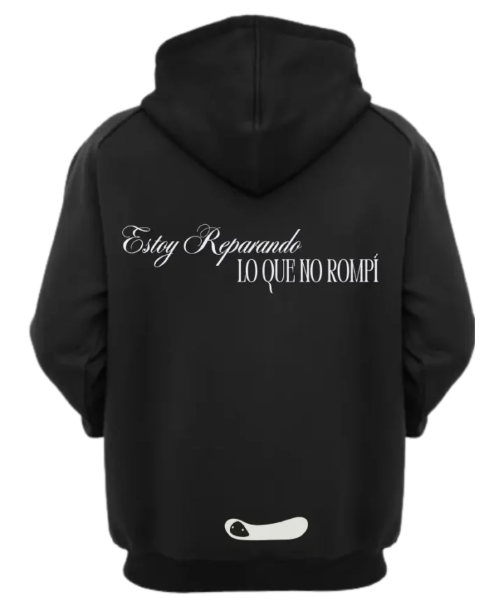 Hoodie De Mente Unisex Negro - Imagen 10